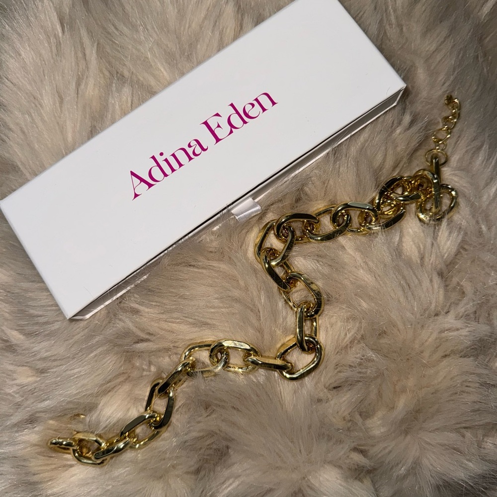 Adina Eden Gold Link Necklace
